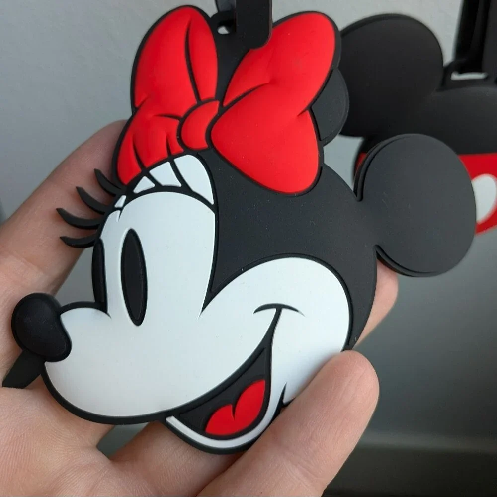 Disney Mickey Mouse and Minnie Mouse Luggage Tags - Red, Black, White